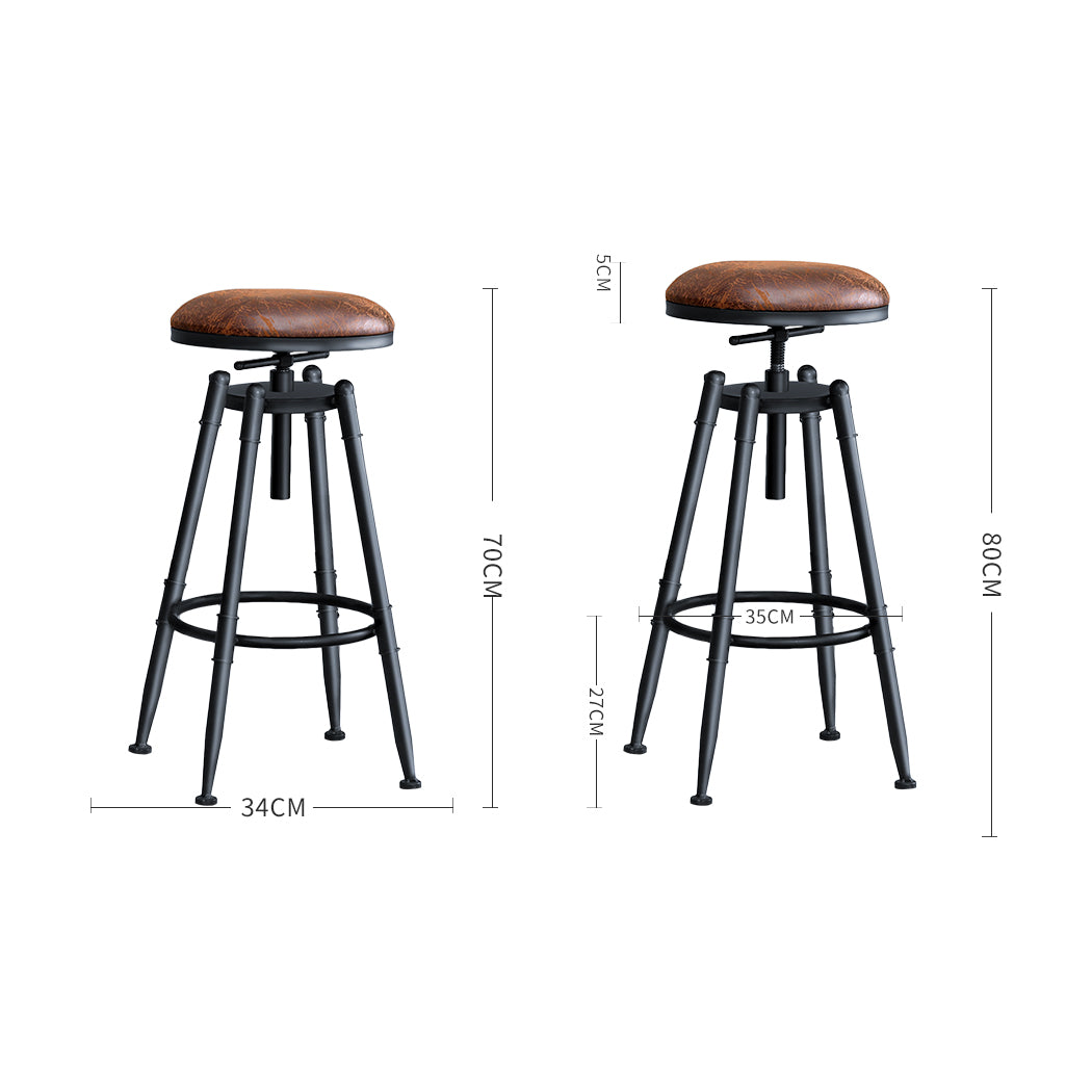 Levede 4x Bar Stools Industrial Kitchen-2018816924095483906