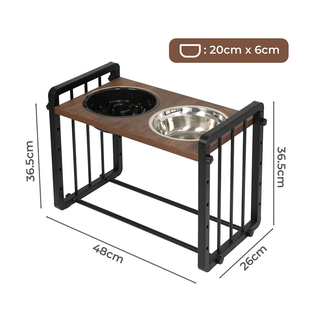 PaWz Adjustable Height Pet Feeder Elevated L Large-2018816752359706626