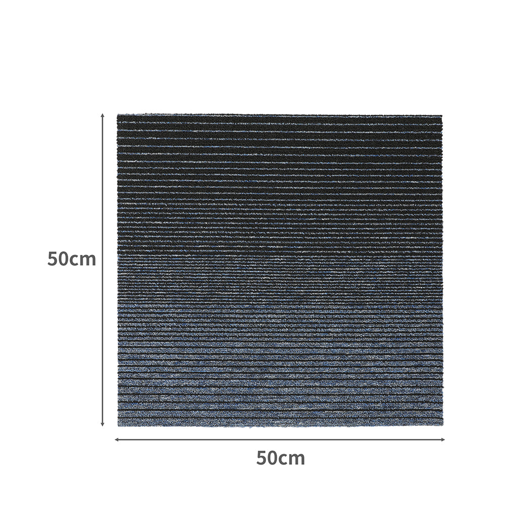 Marlow 20x Carpet Tiles 5m2 Box Heavy Blue-2018816862414049282