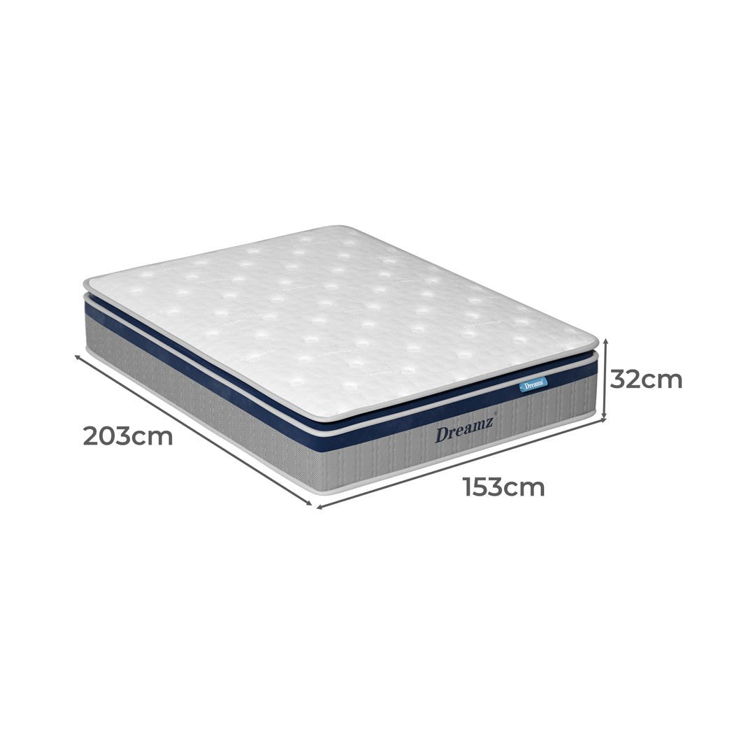 DreamZ Spring Mattress Pillow Top All Sizes 32CM-2006732828213121026