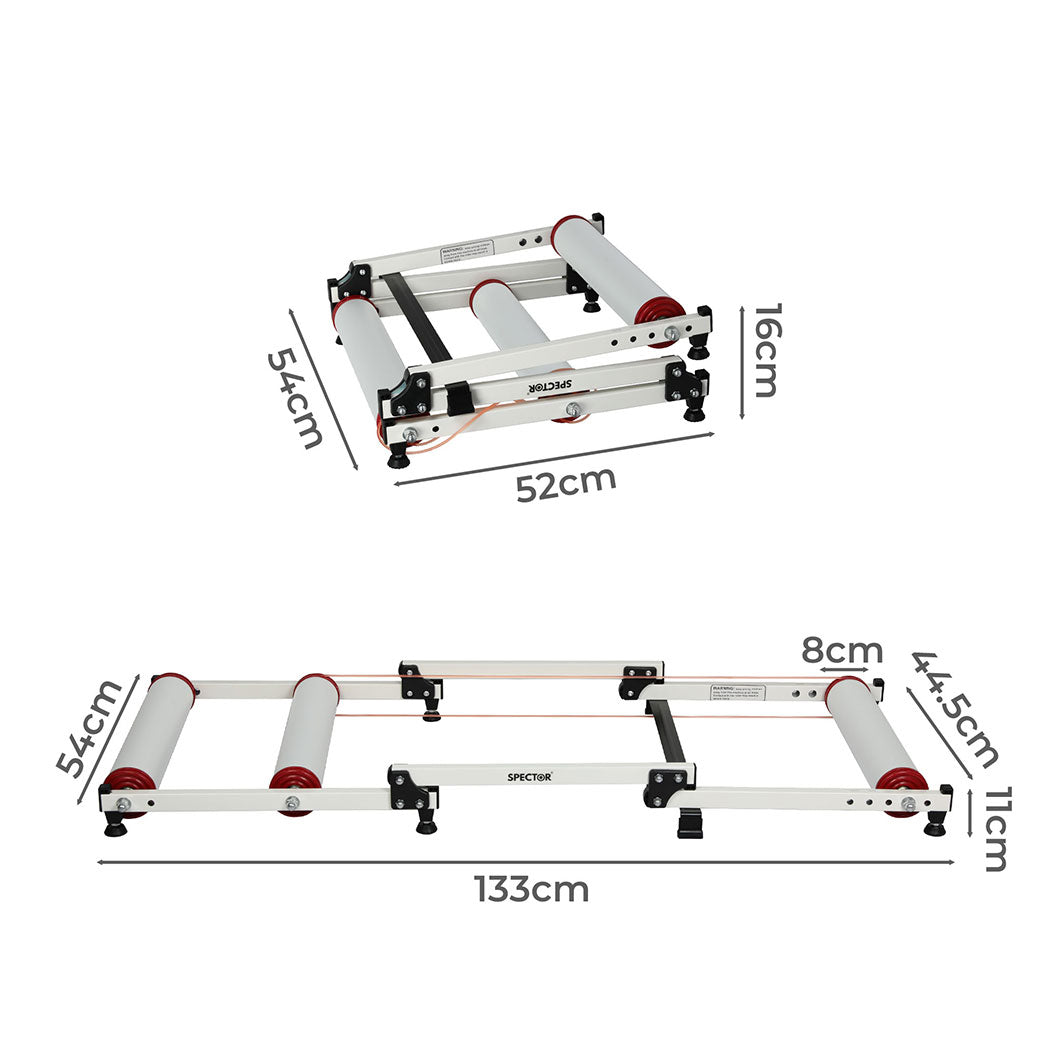 Spector Bike Roller Adjustable Bicycle White-1954802604445929474