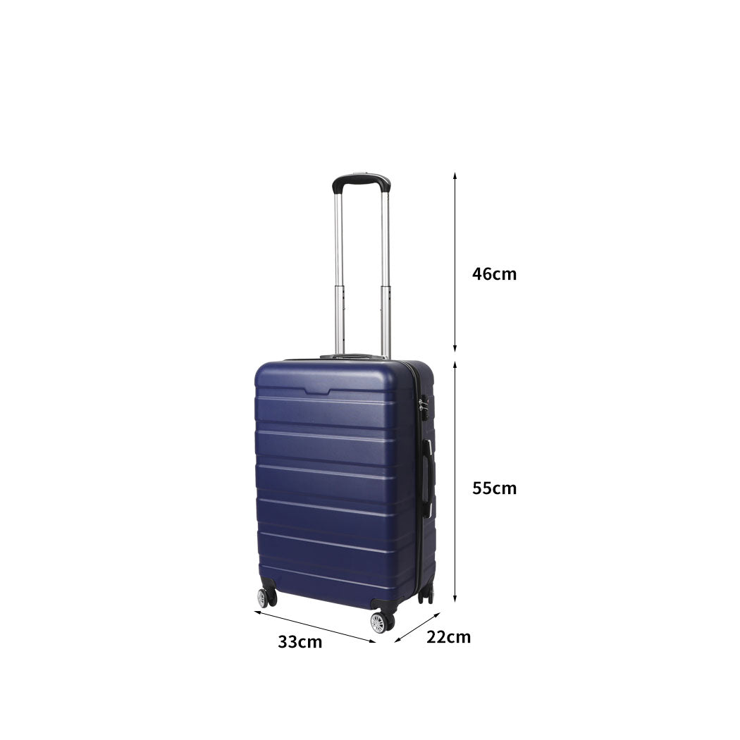 Slimbridge 20" Carry On Luggage Case Navy 20 inch-2006733064121749506