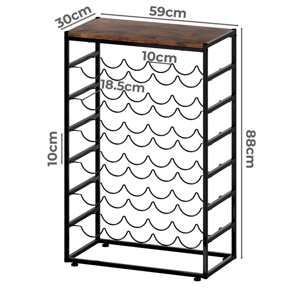 Levede 30 Bottles Wine Rack 6 Tiers Wine Shelves Holder-2018816794386632706