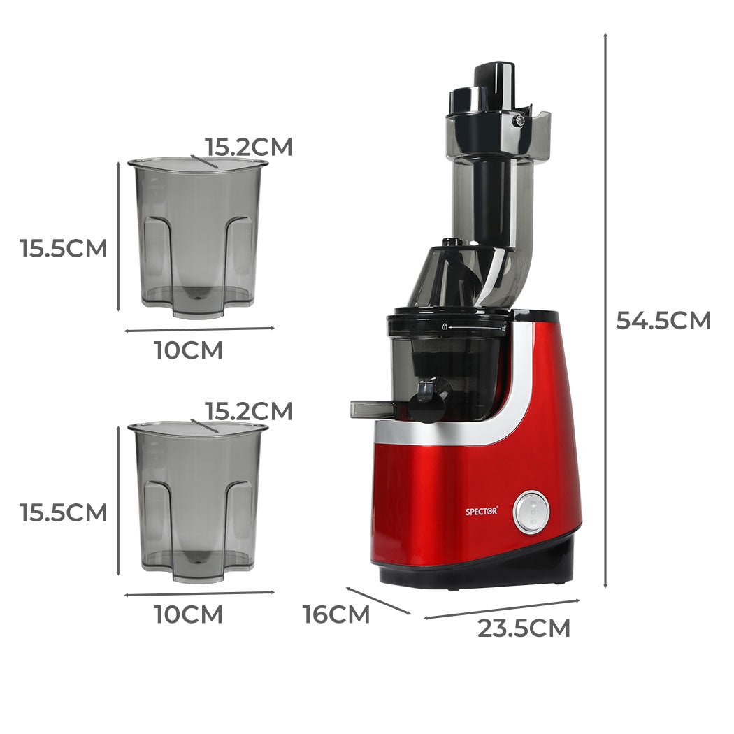 Spector Cold Press Slow Juicer Whole Red-2018816891249889282
