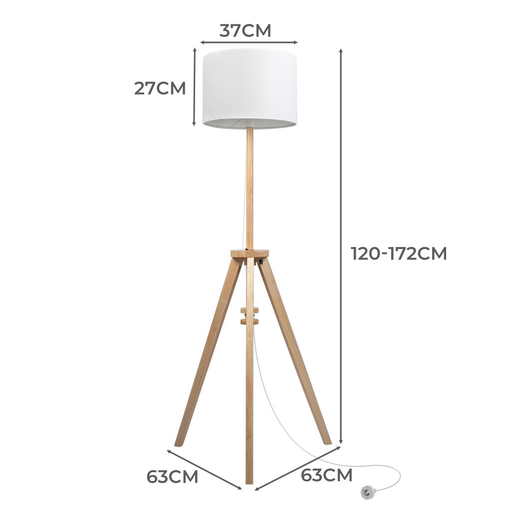 EMITTO Tripod Floor Lamp Wooden Modern Natural-2018816820777193474