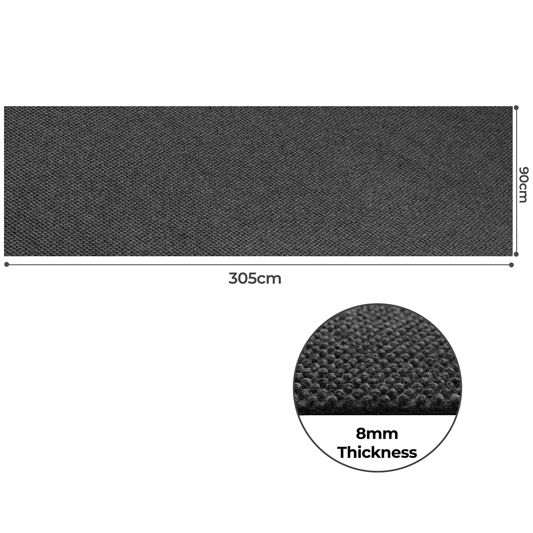 Marlow Extra Large Floor Rug Outdoor 90cm x 305cm Grey-2006732691143266306