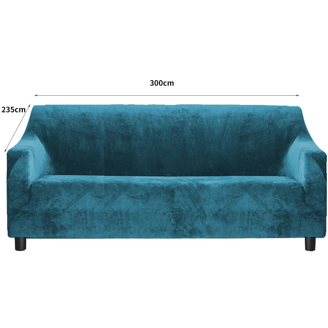 Marlow Sofa Covers 4 Seater High Stretch Green Agate Green-2006732950821015554