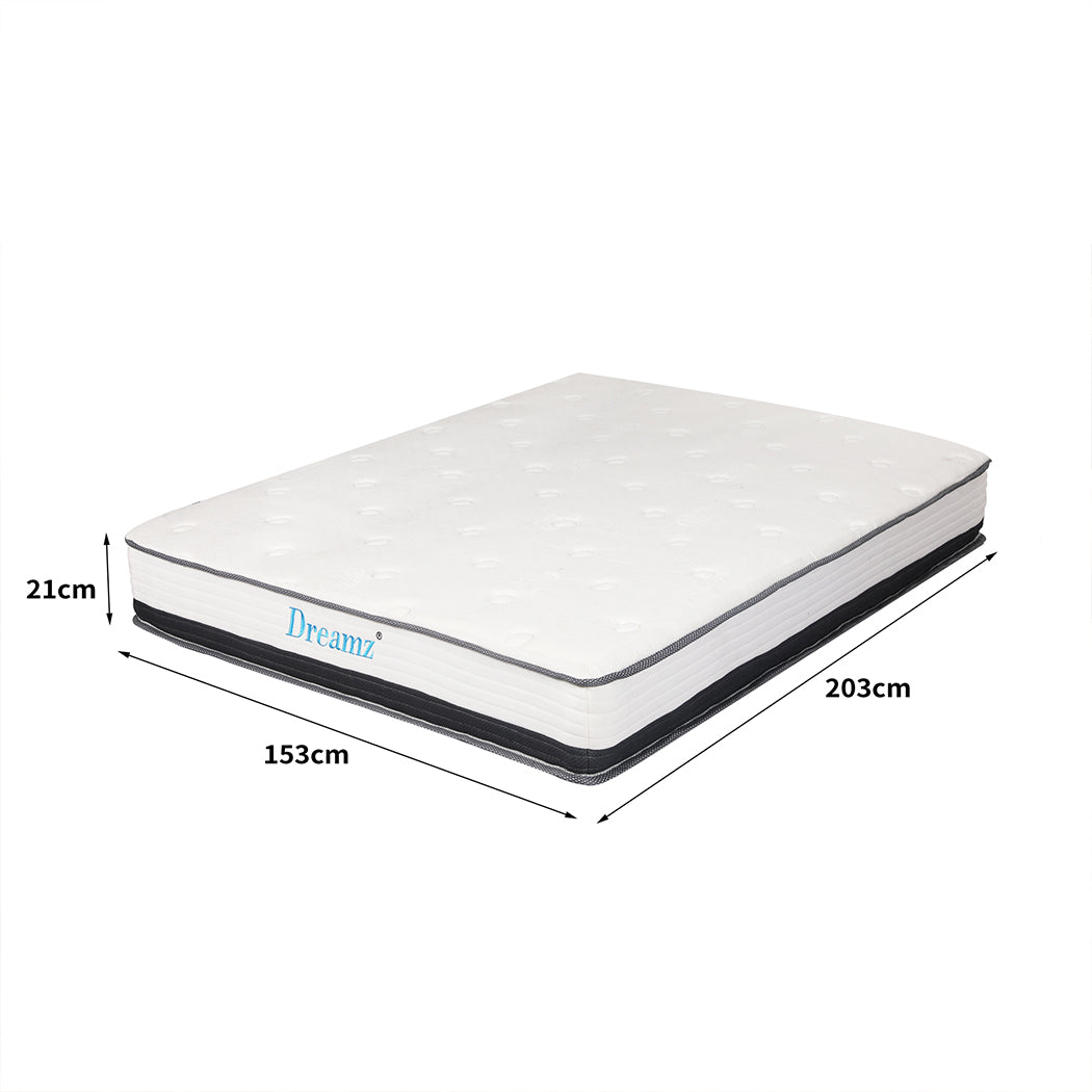 Dreamz Pocket Spring Mattress HD Foam Queen-2018816881196142594