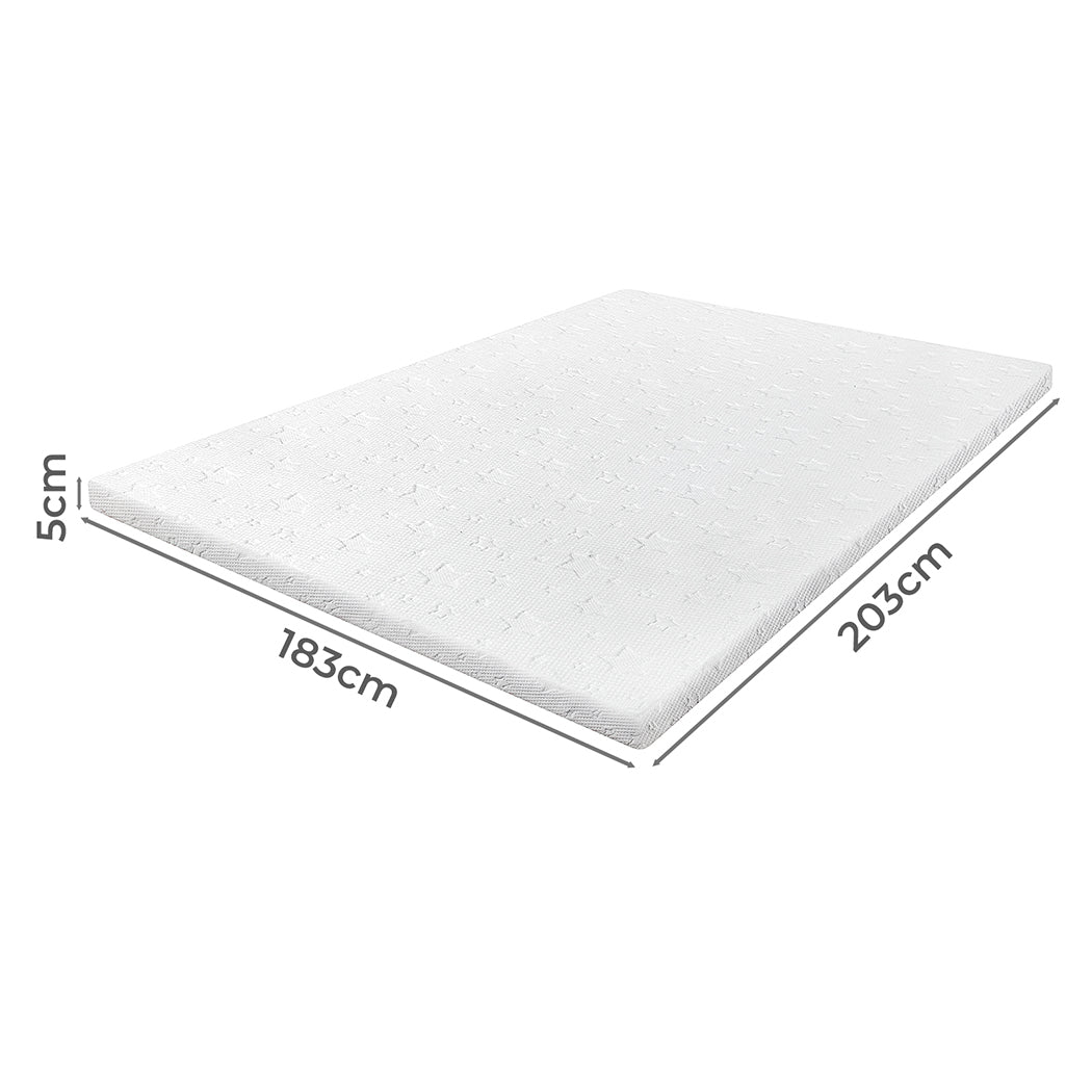 Dreamz Memory Foam Mattress Topper King Single 5cm-2017004947861803010