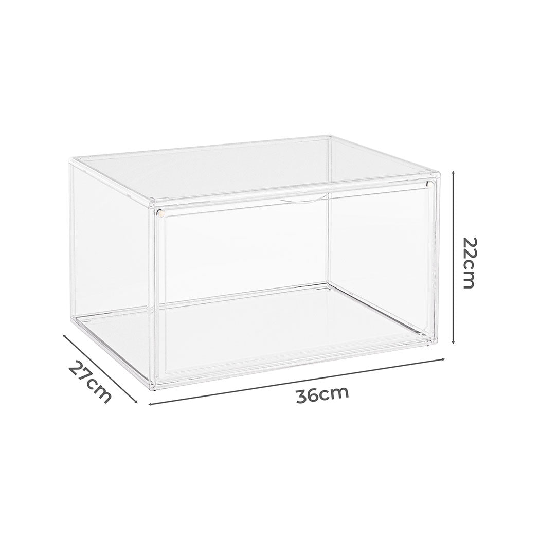 Stacked 6Pc Shoe Box Storage Display Stackable-1954802434610171906