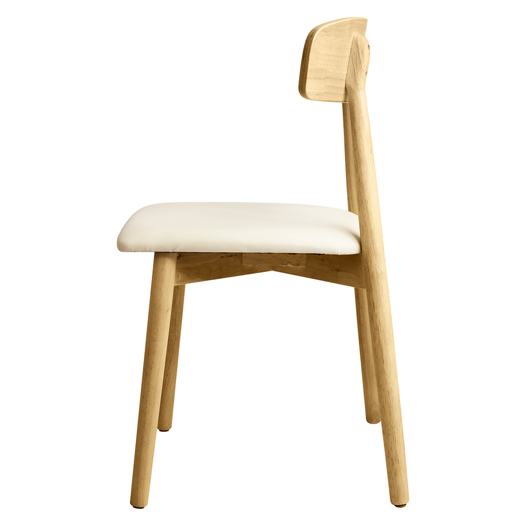 Levede 2x Dining Chairs Kitchen Chair Natural-1954802997187973123