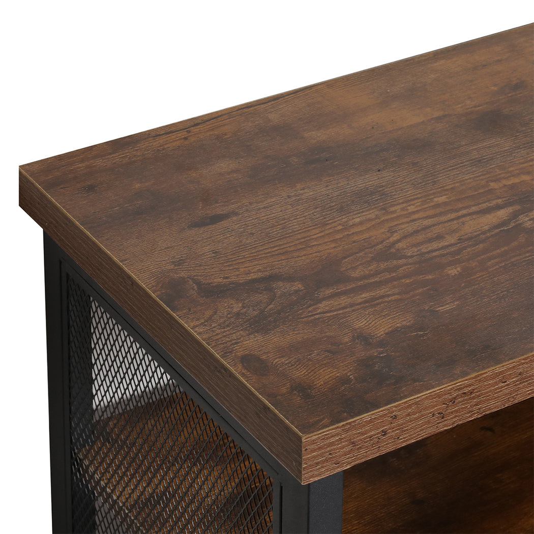 Levede Bar Cabinet Buffet Sideboard Walnut-2018816921222385667