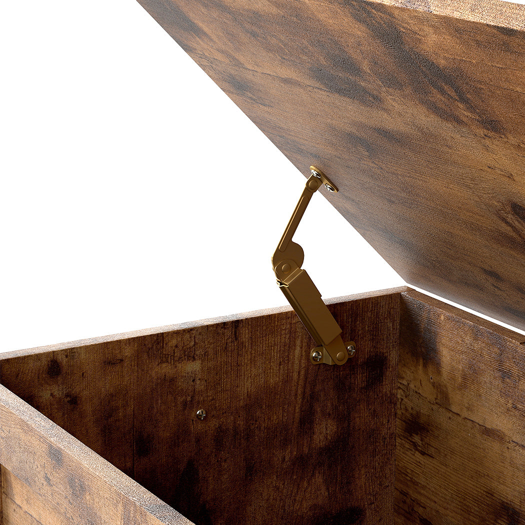 Levede Storage Bench Rustic Wooden Storage Cabinet-2011971107179073539