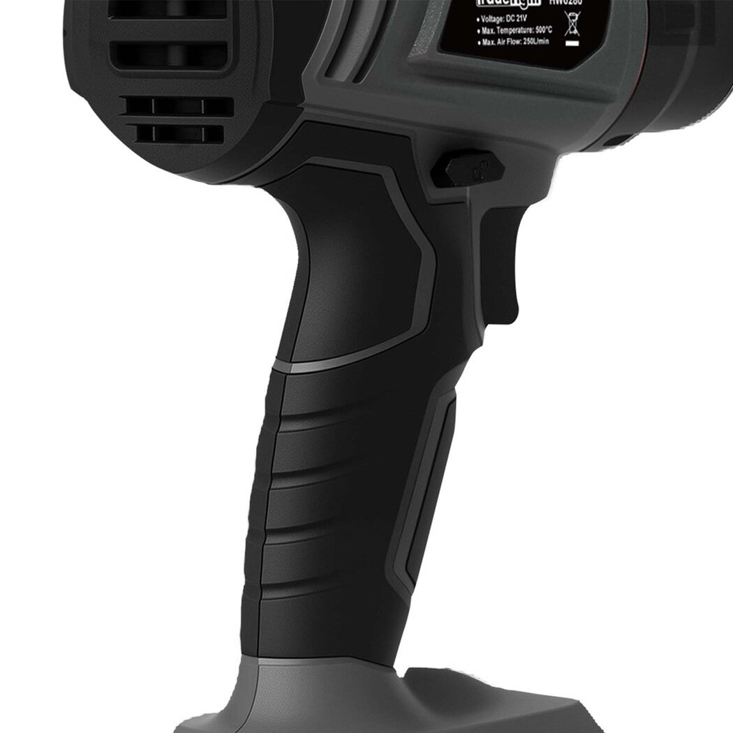 Traderight 21V Heat Gun Kit 500°C Cordless 5 Nozzles-2006733387984932867