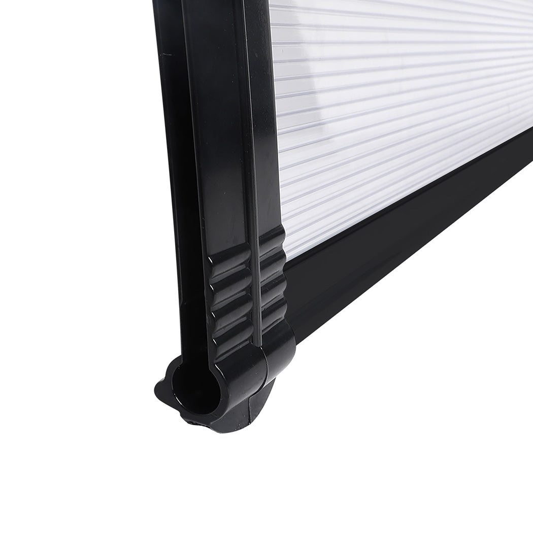 Mountview Window Door Awning Outdoor 1M X 1.2M Transparent 1x1.2M-2018816837600546819