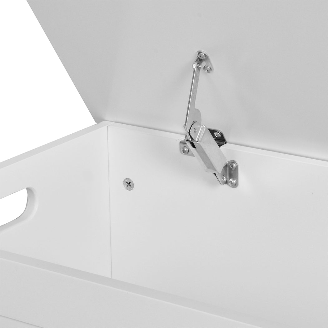 Levede Kids Toy Box Storage Chest Cabinet White-2006733038209339395