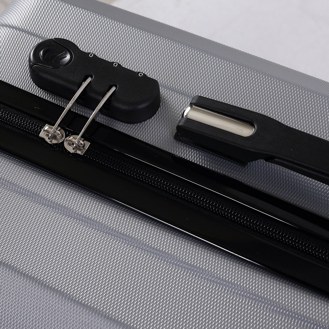 Slimbridge 2pcs 20"Travel Luggage Set Grey-2006733062309810179