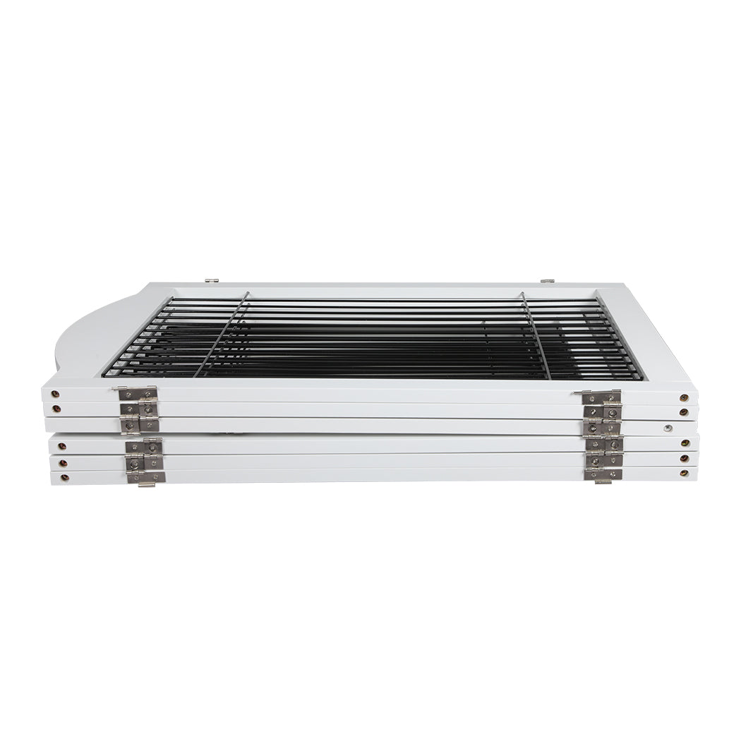 PaWz 6 Panels Pet Dog Playpen Puppy White-2006732992130715651