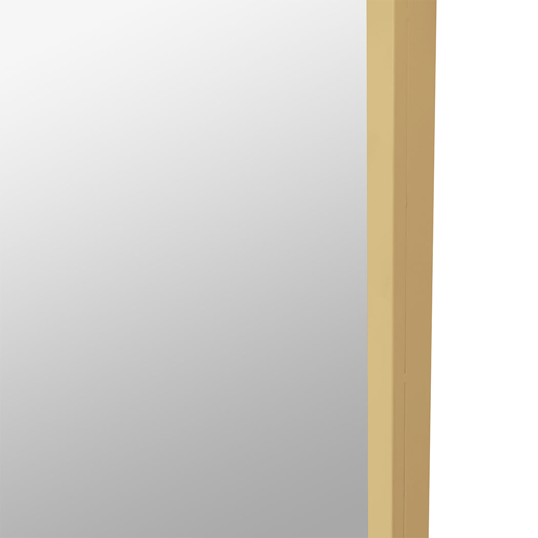 Yezi Floor Mirror Full Length Mirrors 1.8M Gold White-2006733284486287363
