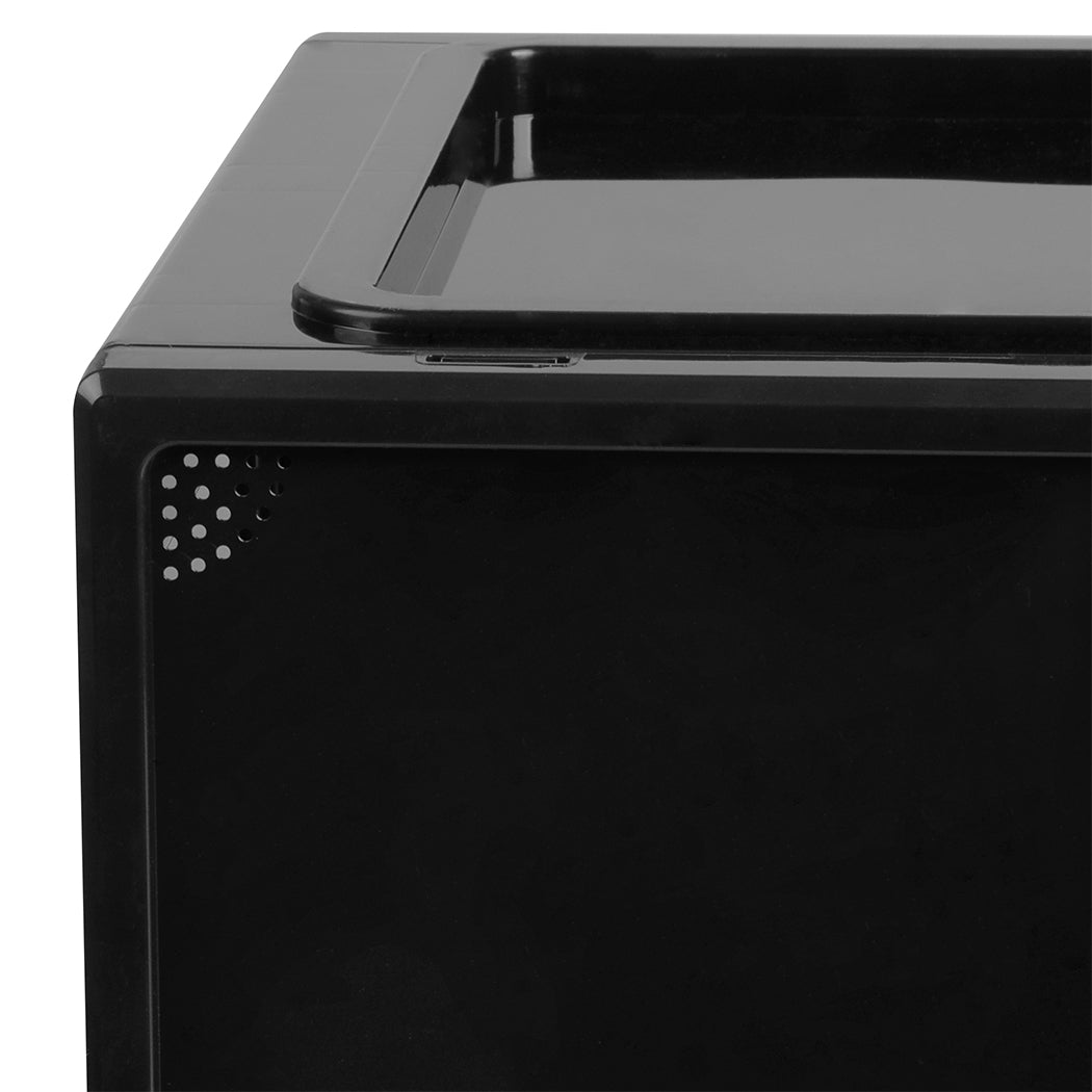 Stacked Shoe Box Acrylic Sneaker Display 6PC Black-2018816656914124803