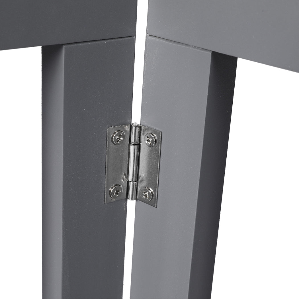 PaWz Wooden Pet Gate Dog Fence Safety Grey 100 Pack-2006732964356034564