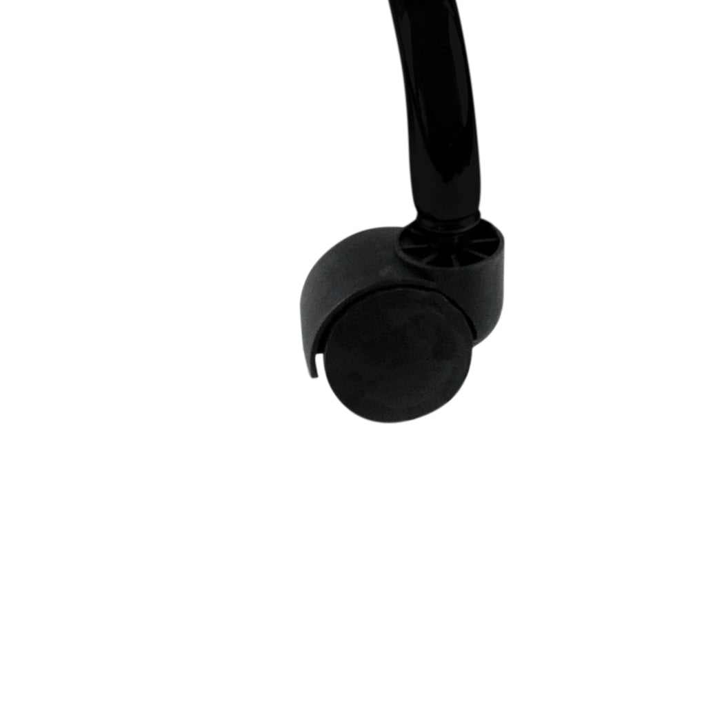 Levede Salon Stool Swivel Bar Stools Black with Black Stand-2018816731262357508