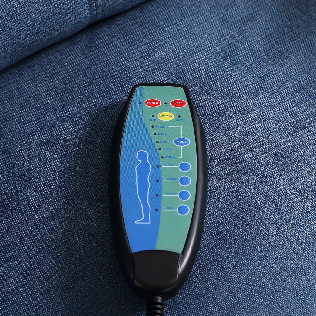 Levede Massage Chair Recliner Chairs Blue-1954802889100759044