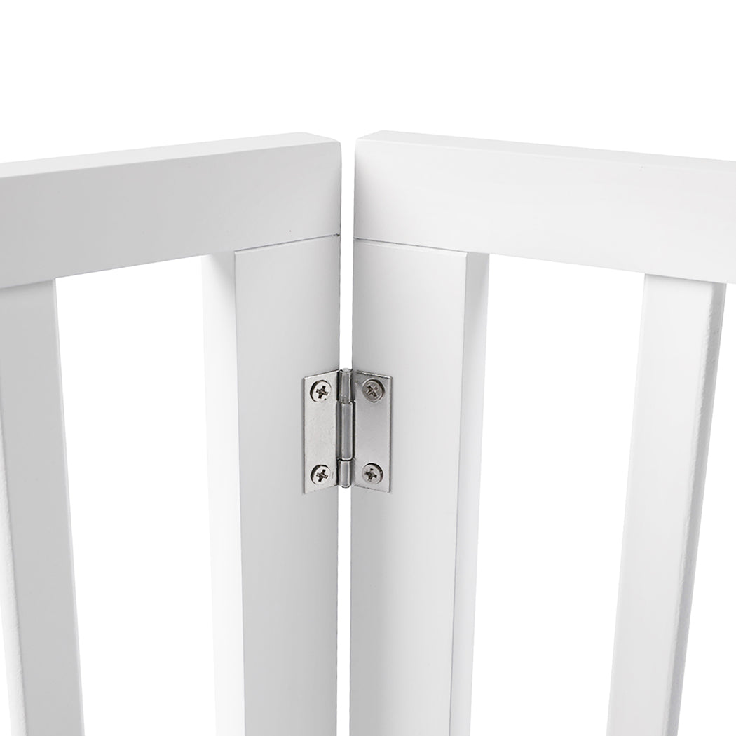 PaWz Wooden Pet Gate Dog Fence Safety White 100 Pack-2018816819741200388