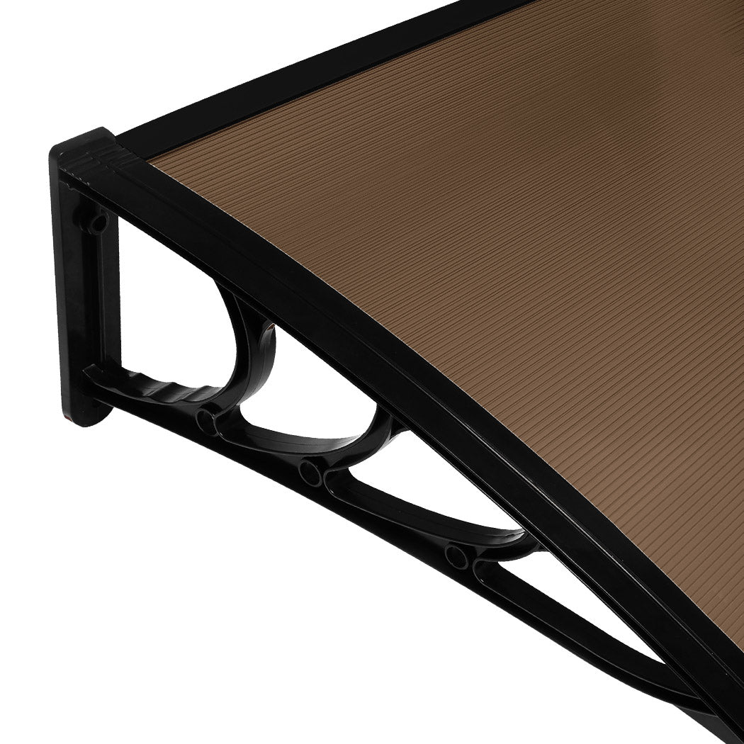 Mountview Window Door Awning Outdoor 1M X 1.2M Brown 1x1.2M-2006733103682424836