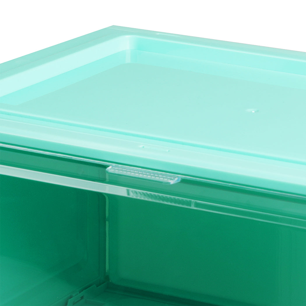 Stacked Sneaker Display Case Stackable Cyan-2006733027409006596