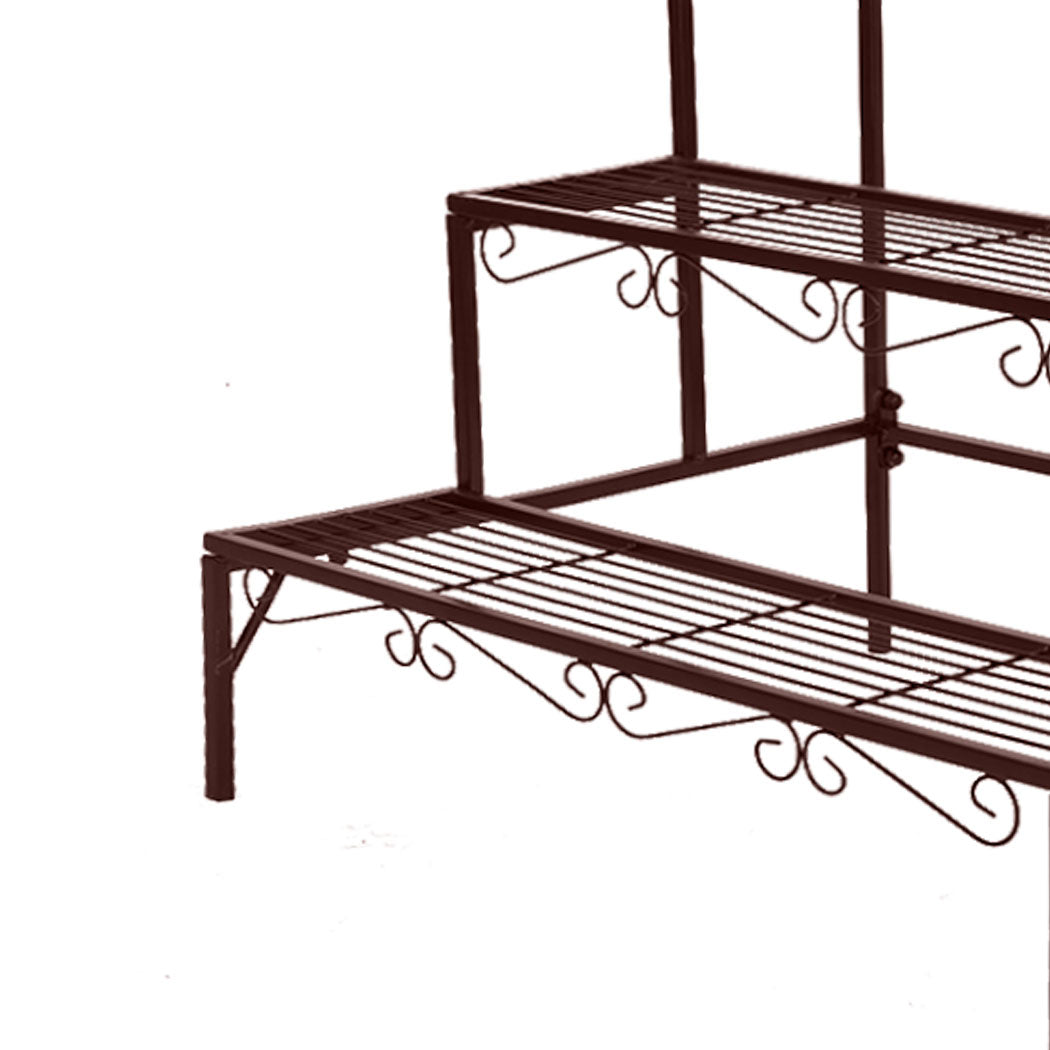 Levede Plant Stand 3 Tier Rectangle-2006732926087204868