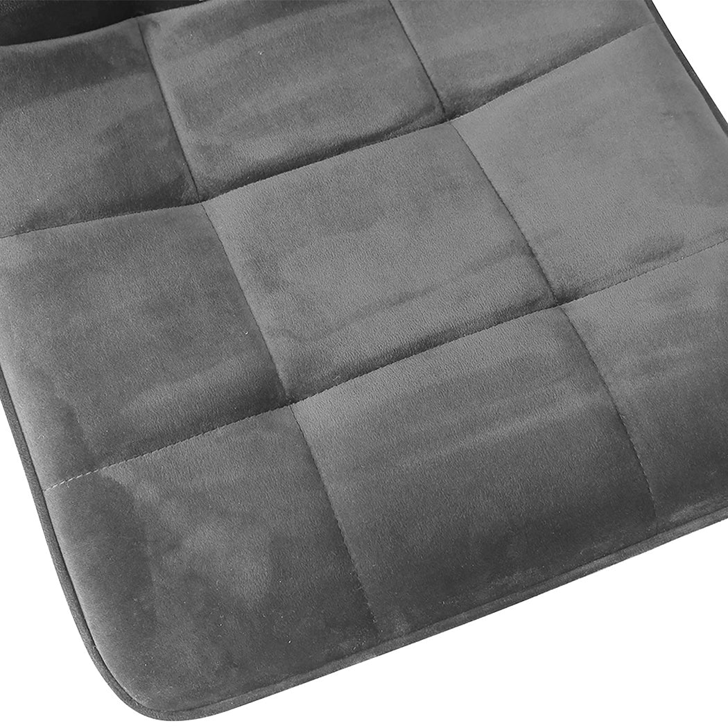 Levede 4x Dining Chairs Kitchen Velvet Grey-2006733264500428804