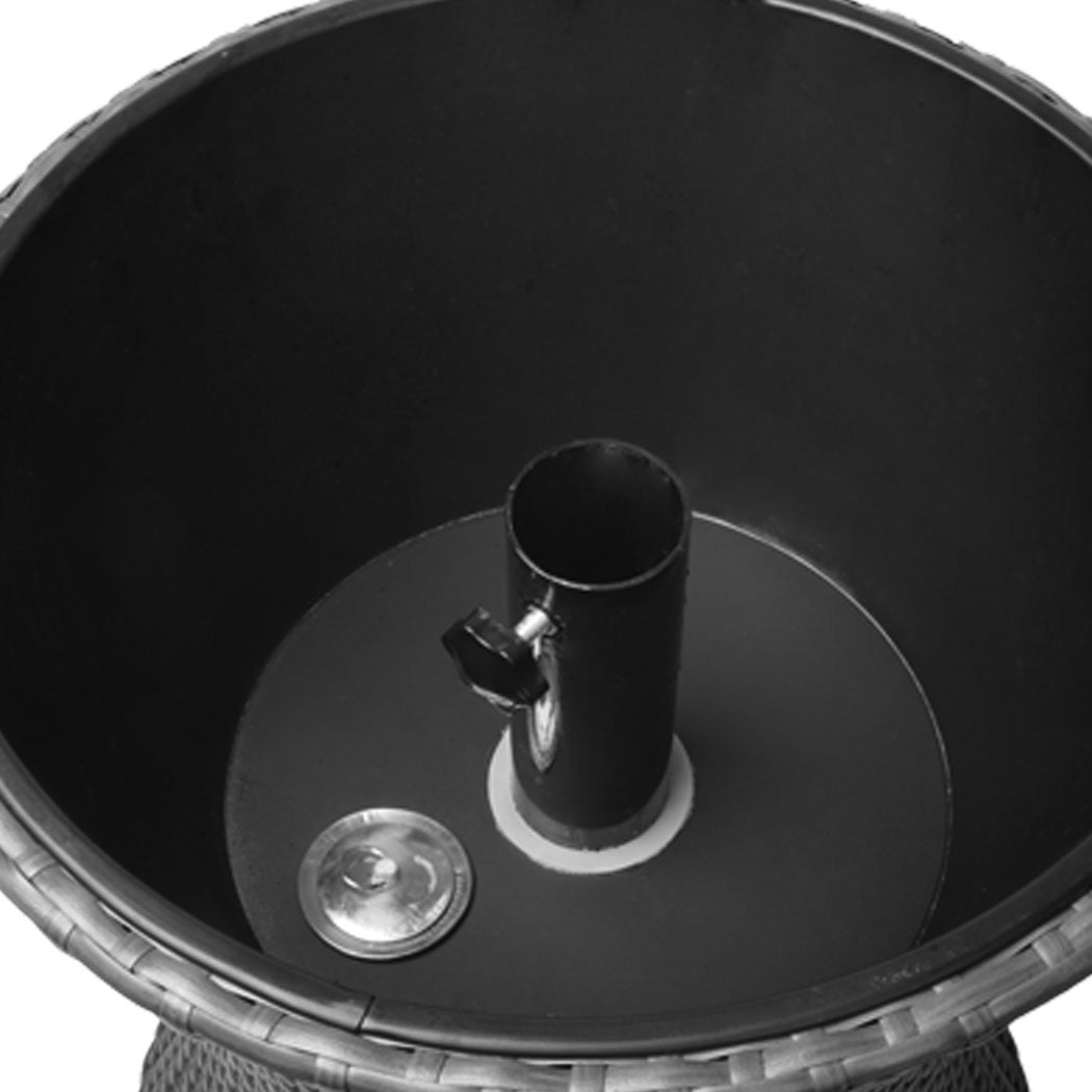 Levede Cooler Ice Bucket Table Bar Outdoor Black-2018816888104161284