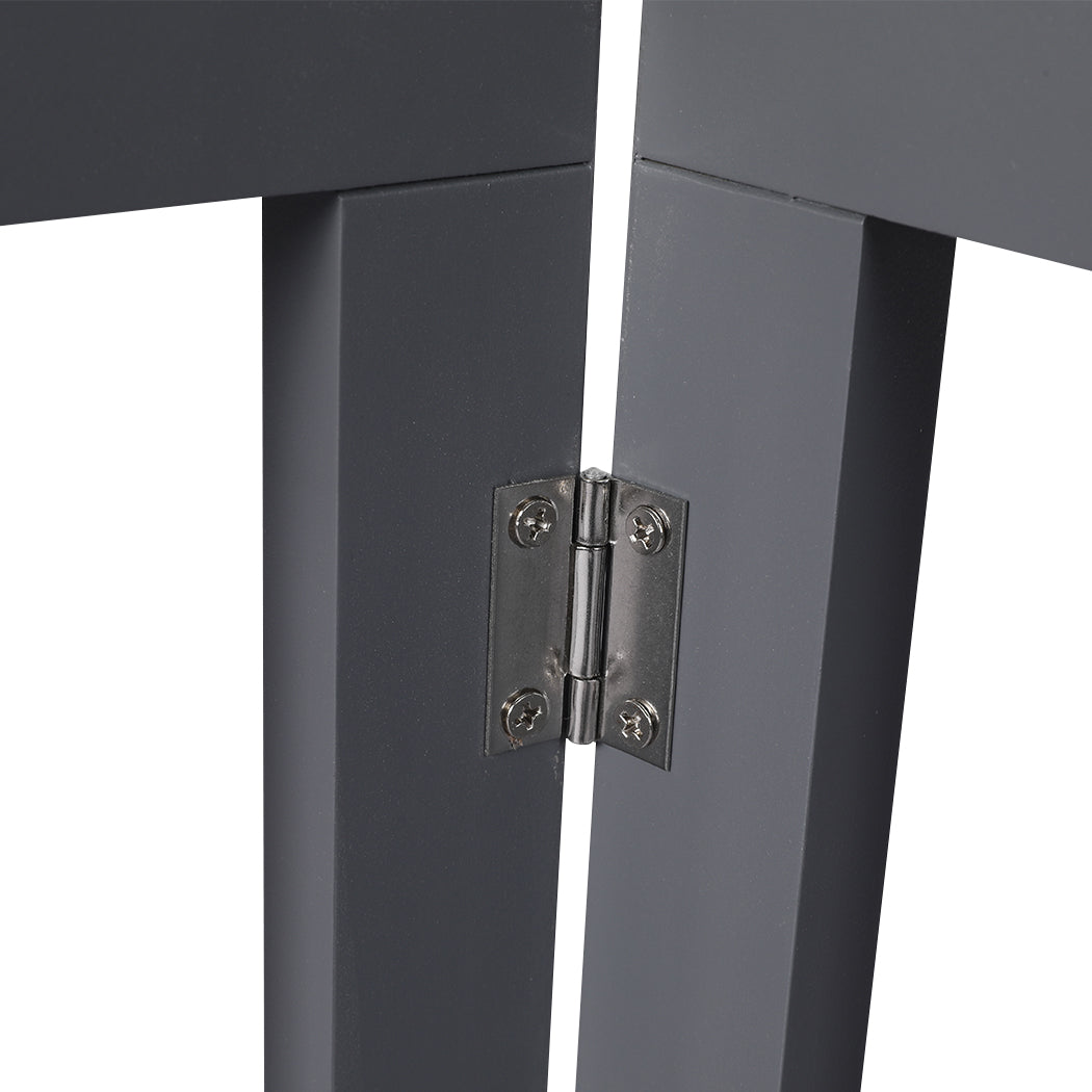 Wooden Pet Gate Dog Fence Retractable Grey 600x 3MM-2006732963861106692