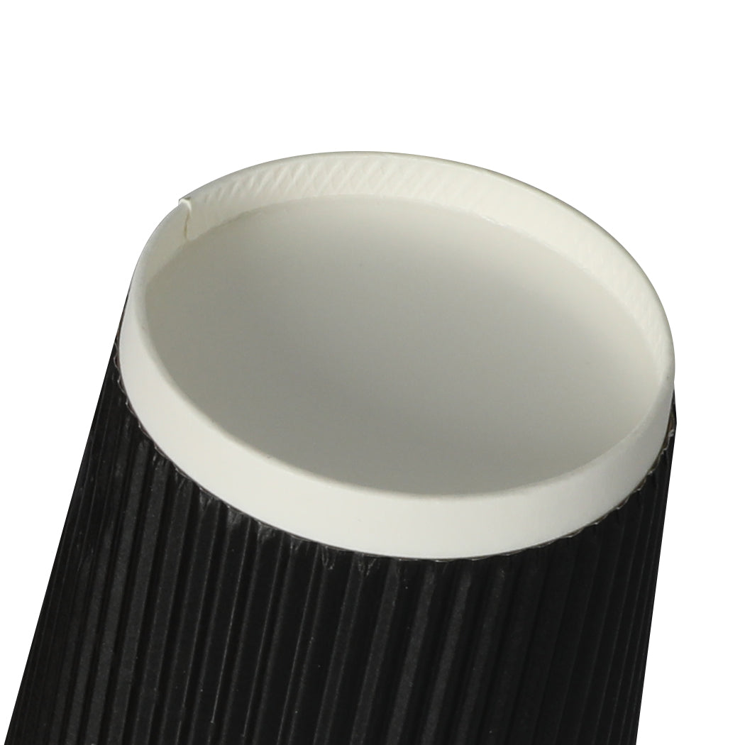 200 Pcs 16oz Disposable Takeaway Coffee Black-2006733304379871236