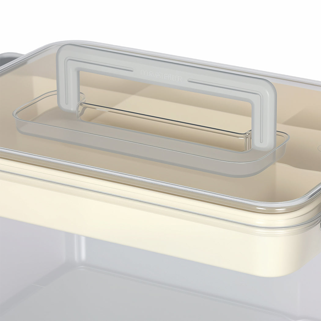 Levede Medical Storage Box Two Layer Medicine Case-2011971129425661956