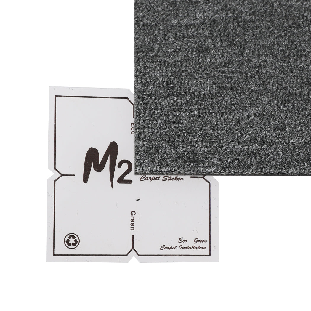 Marlow 20x Carpet Tiles 5m2 Box Heavy Grey-2018816862242082821