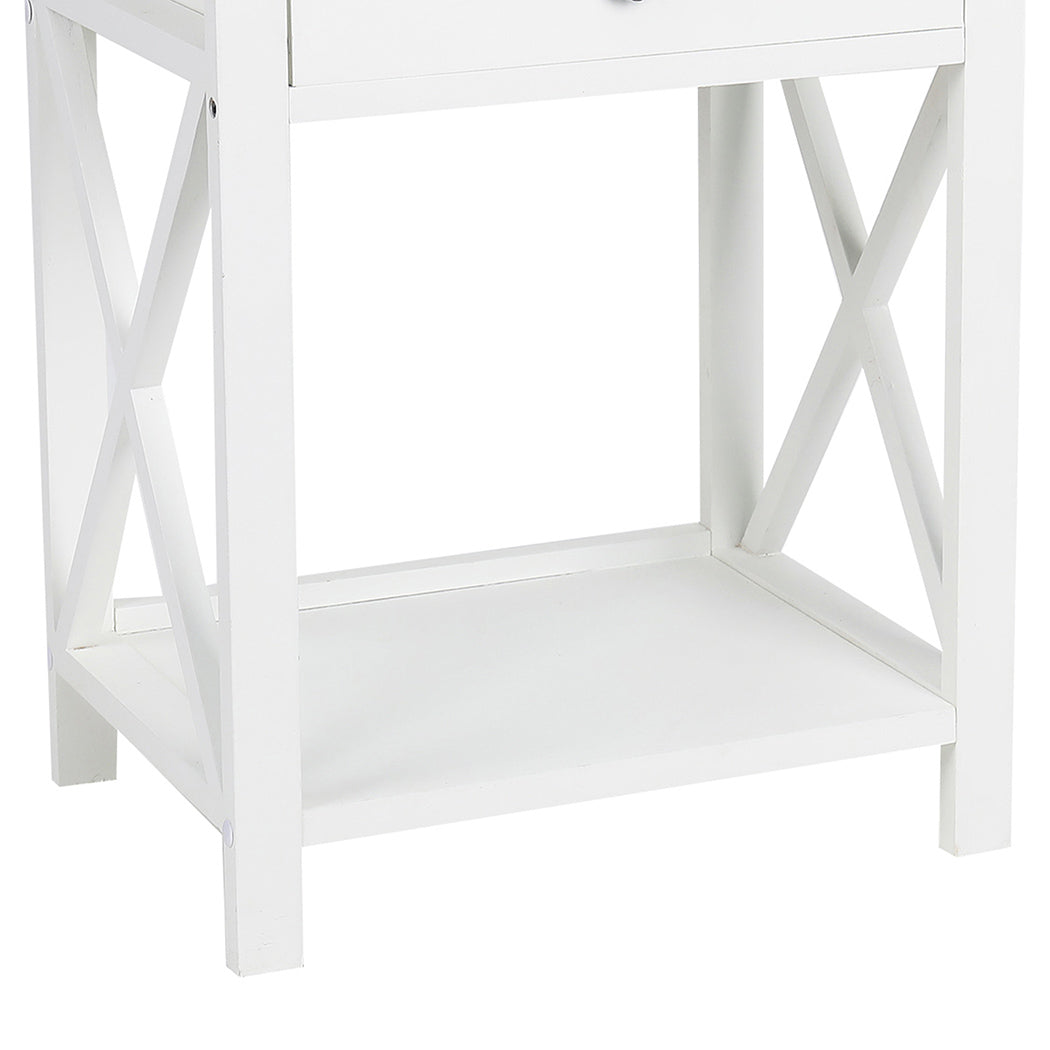 Levede 2x Bedside Tables Drawers Side-2006733144480419845