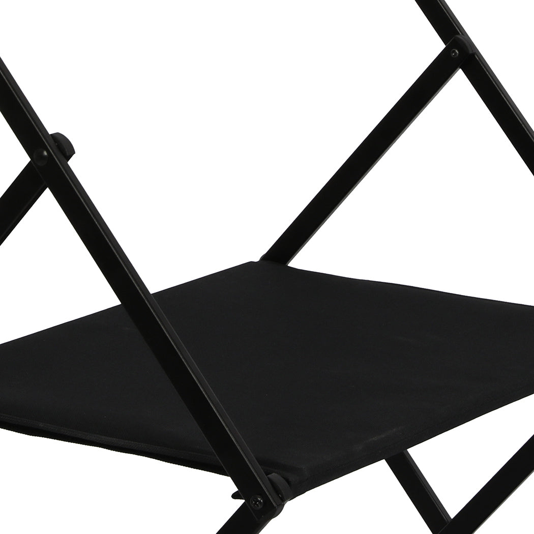 Levede Foldable Camping Storage Shelves 2 Layer with Hooks Black-2018816784416772101