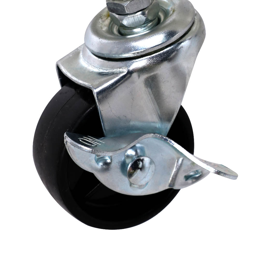 Levede 3 Tiers Kitchen Trolley Cart Pink-2018816727663644677