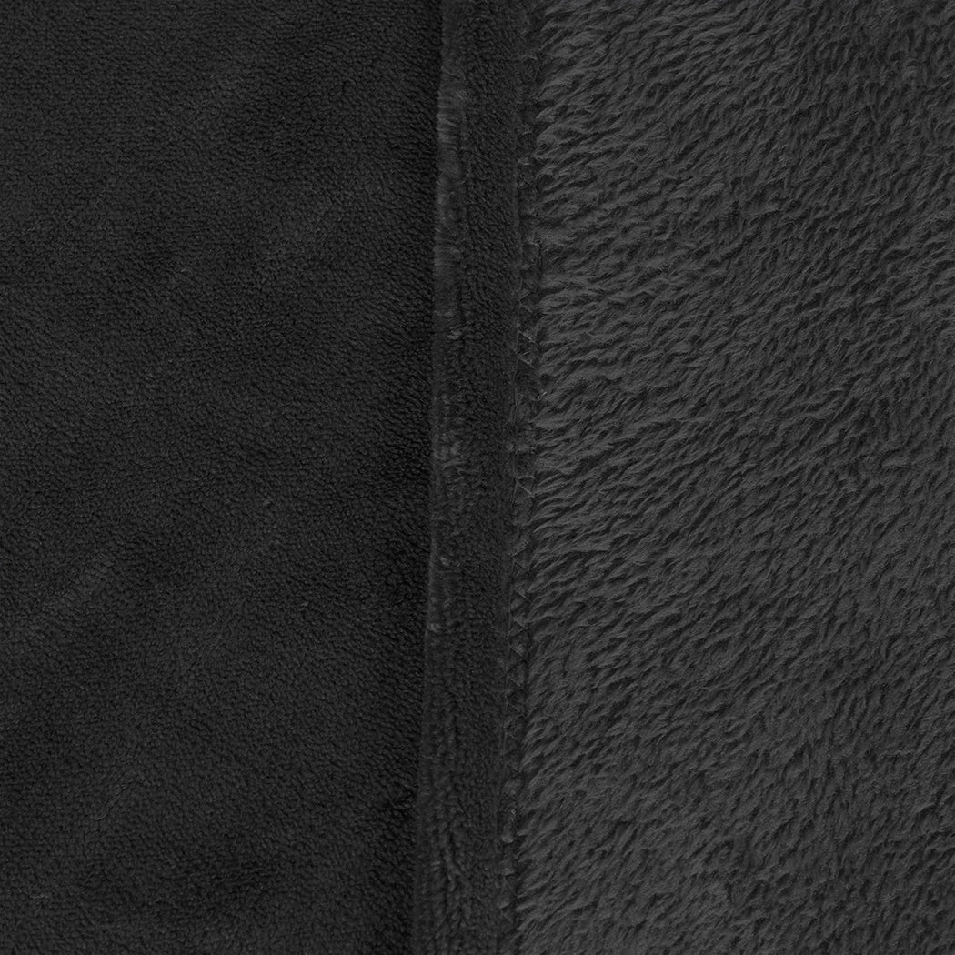 DreamZ 320GSM 220x240cm Ultra Soft Mink Black Queen-2018816639075749893