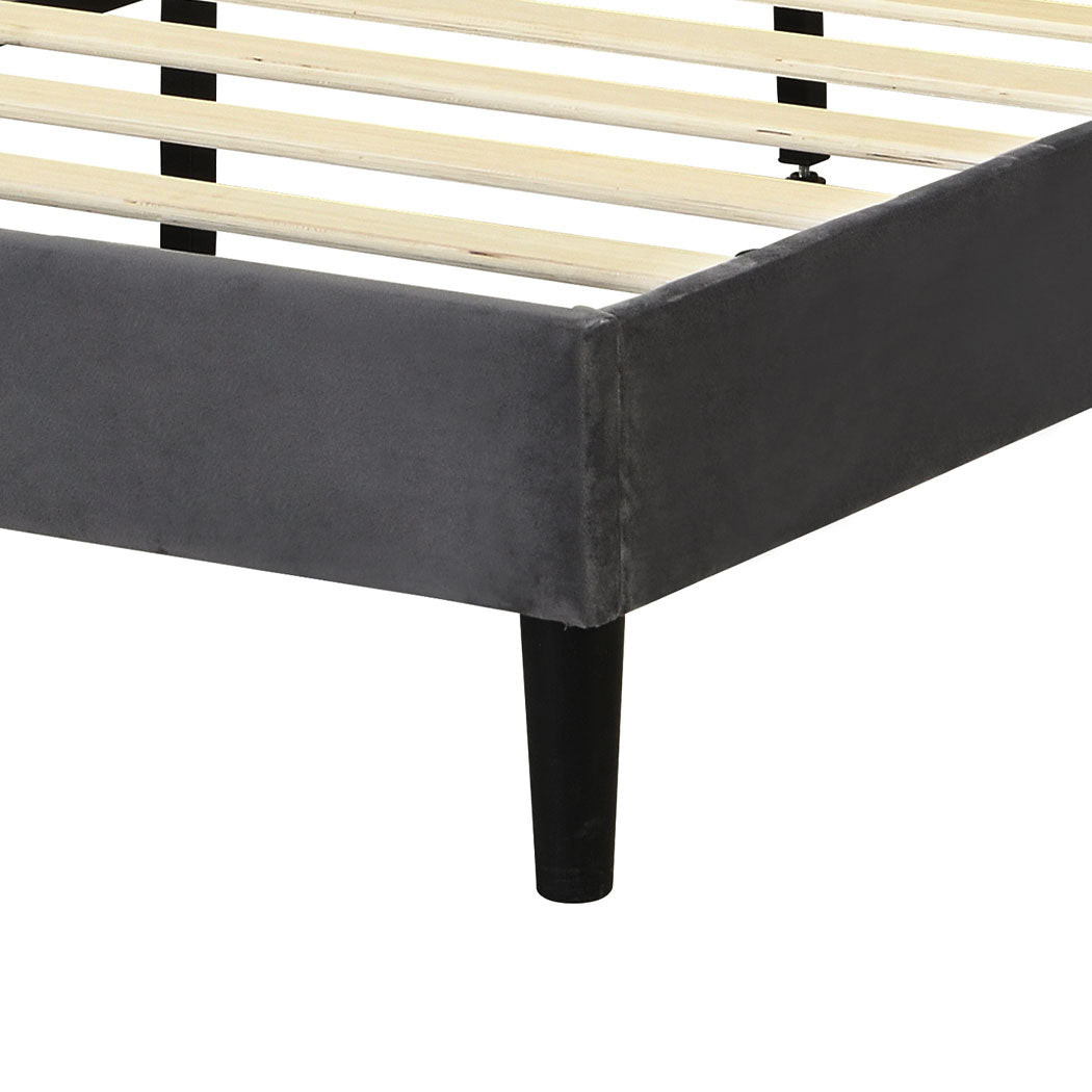 Levede Bed Frame Queen Size Mattress Grey-2006733224449019909