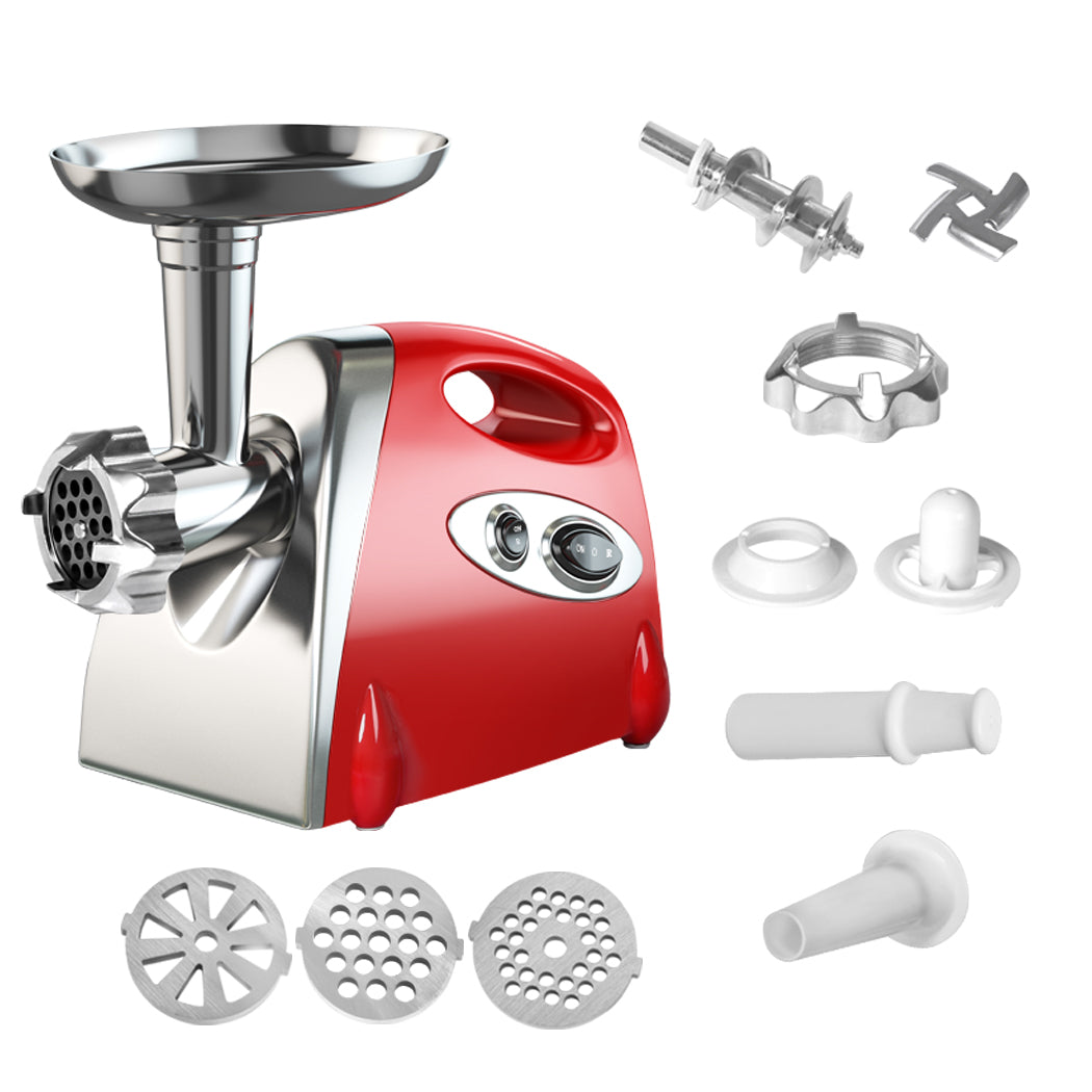 800W Electric Meat Grinder Mincer Sausage Red-2018816839370543109