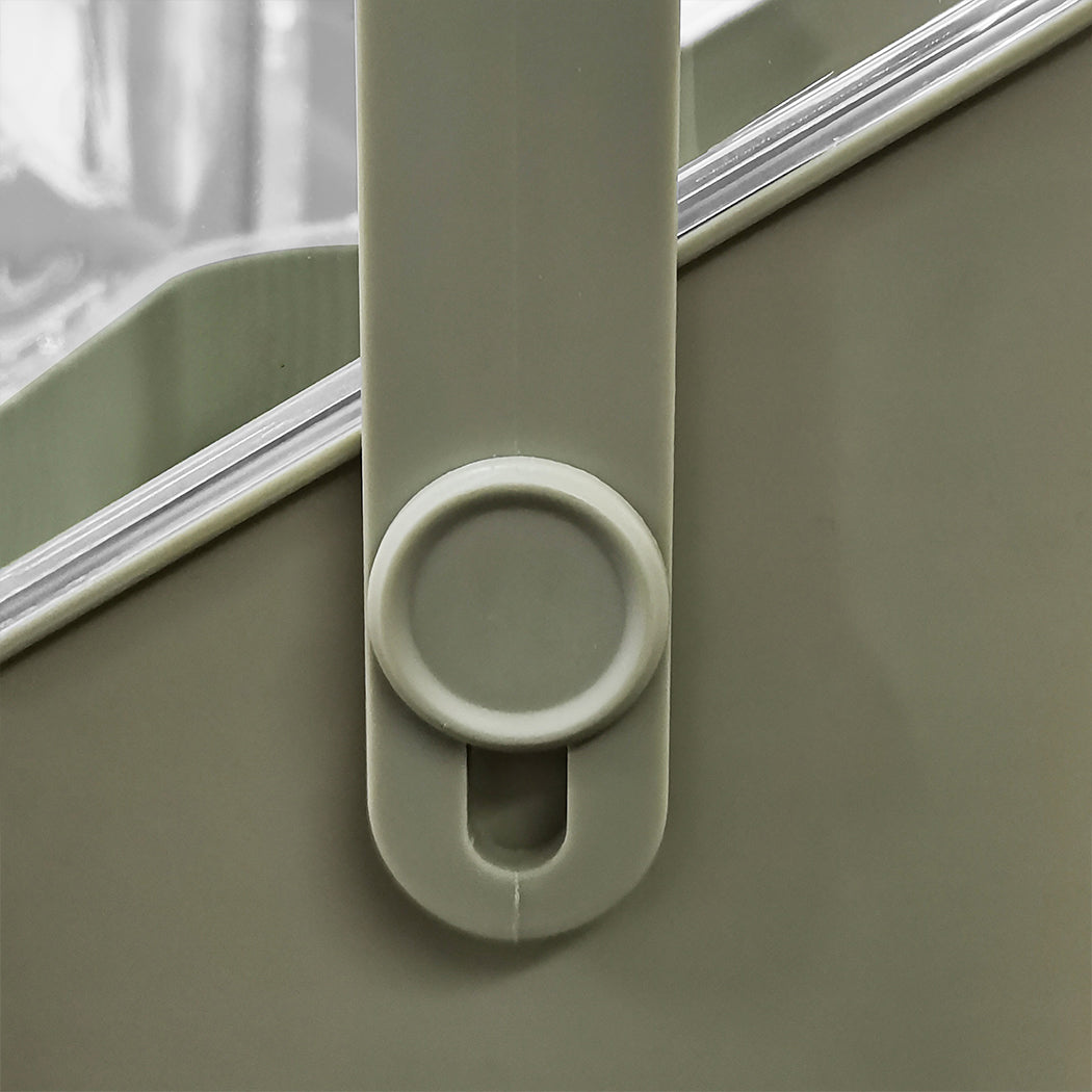 Makeup Storage Case Cosmetic Organiser Light Green-2018816781564645381