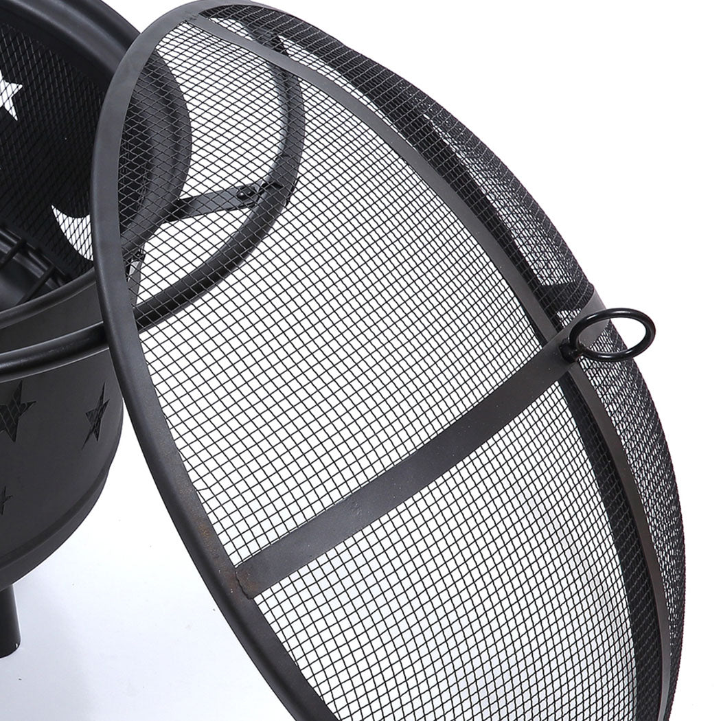 22" Outdoor Fire Pit BBQ Grill Fireplace Small-2018816787604443141