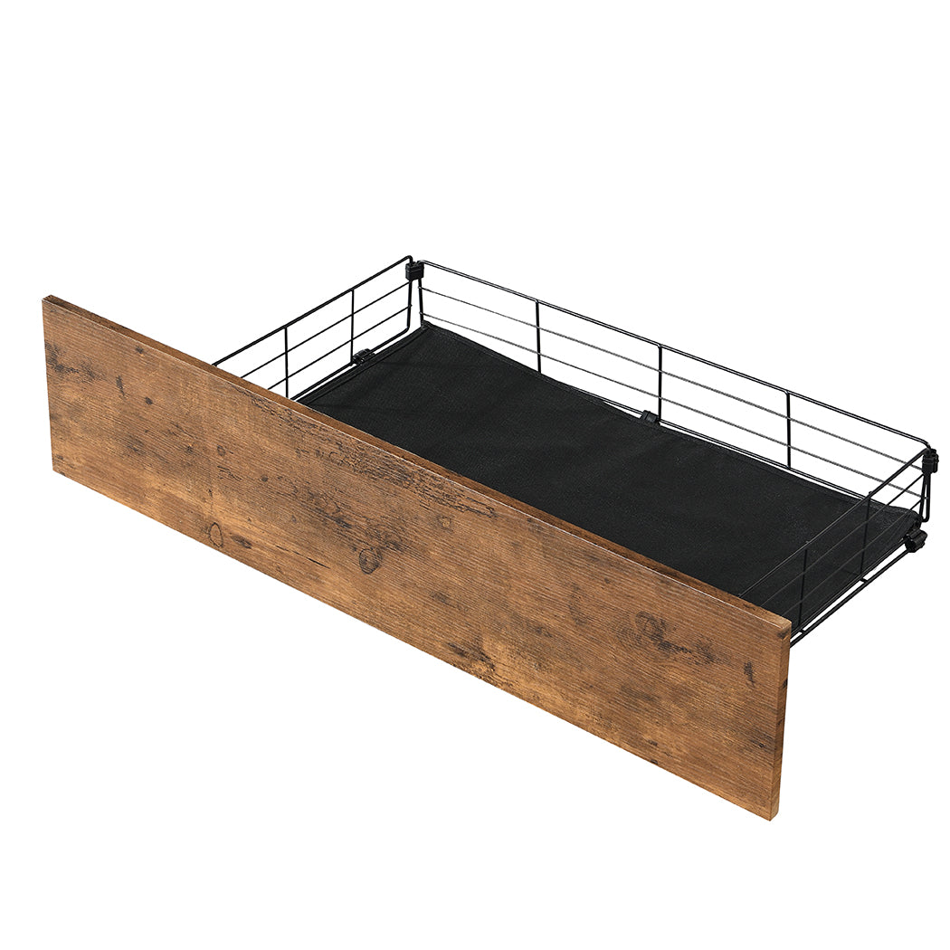 Levede Queen Bed Frame RGB LED 4 Drawers USB-2018816937181712389