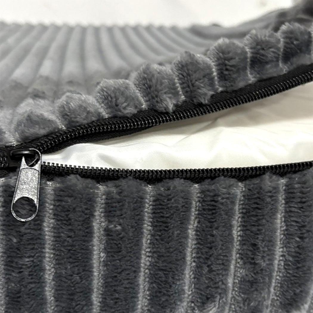 Pawz XXL Size Orthopedic Dog Bed with Corduroy Removable Cover Waterproof Washable Grey-2006732715193405445