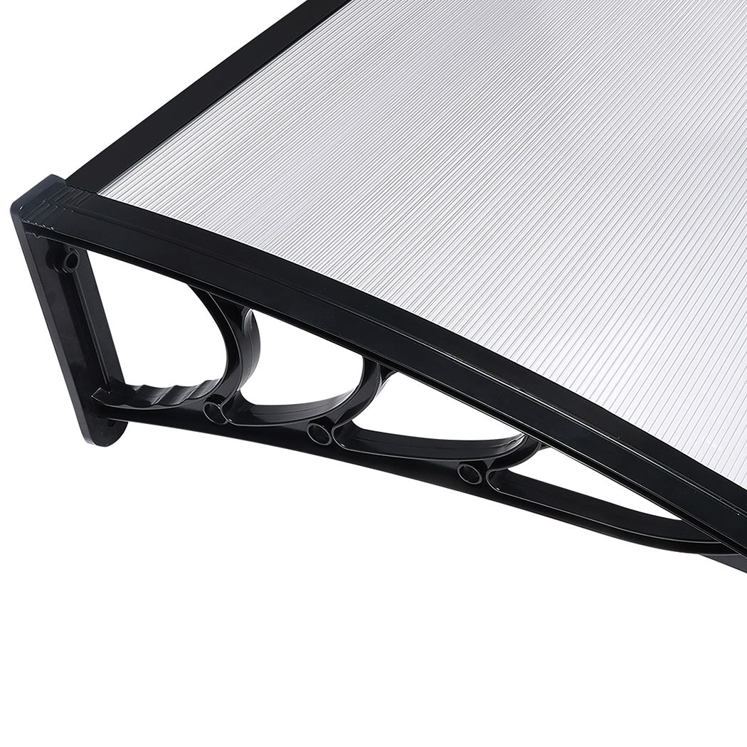 Mountview Window Door Awning Outdoor 1M X 2.4M Transparent 1x2.4M-1954802872516481029