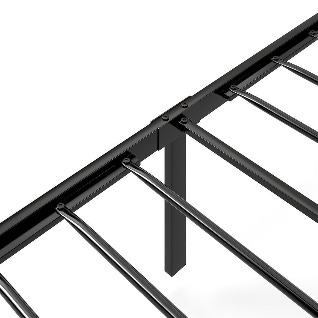 Levede Single Bed Frame Leather Headboard RGB 2 Drawers-2006732795887620101