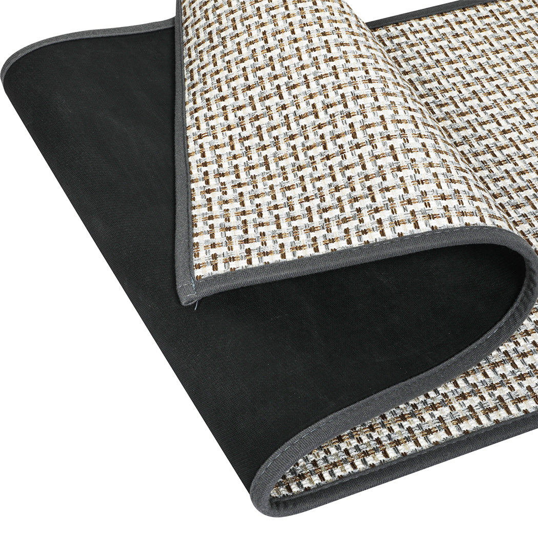 Marlow Kitchen Rug 2PCS Woven Non Slip Absorbent Grey-2018816694125989893